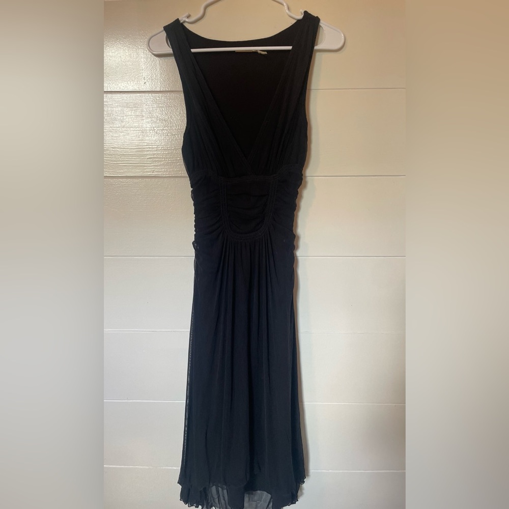 Max studio black mid length dress